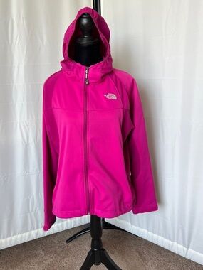 The North Face Summit Series Windstopped Fuchsia Hooded Softshell Jacket
